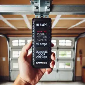 how many amps does a garage door opener use