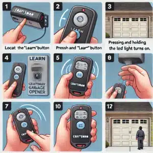 how to program a craftsman garage door opener