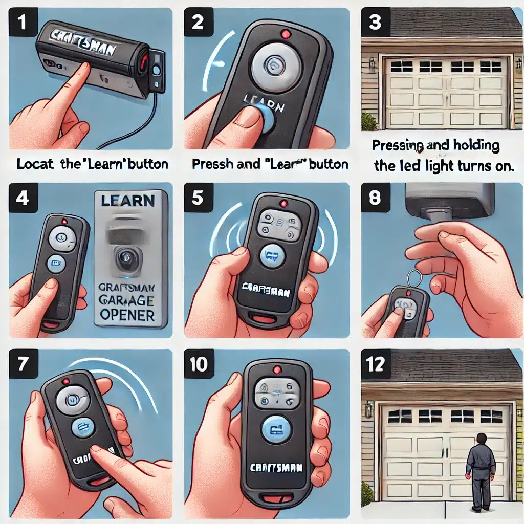how to program a craftsman garage door opener