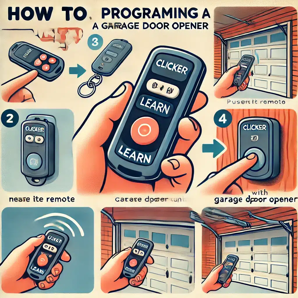 how to program clicker garage door opener