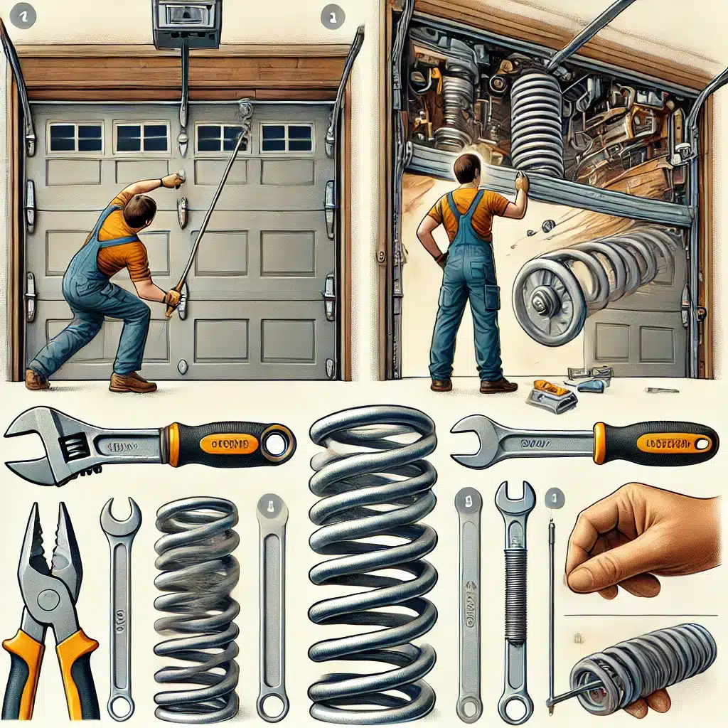 how to replace garage door spring