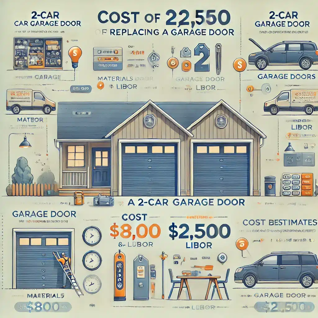 2 car garage door replacement cost