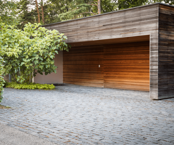 2-car Cedar Garage Door