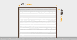 how wide is a single garage door